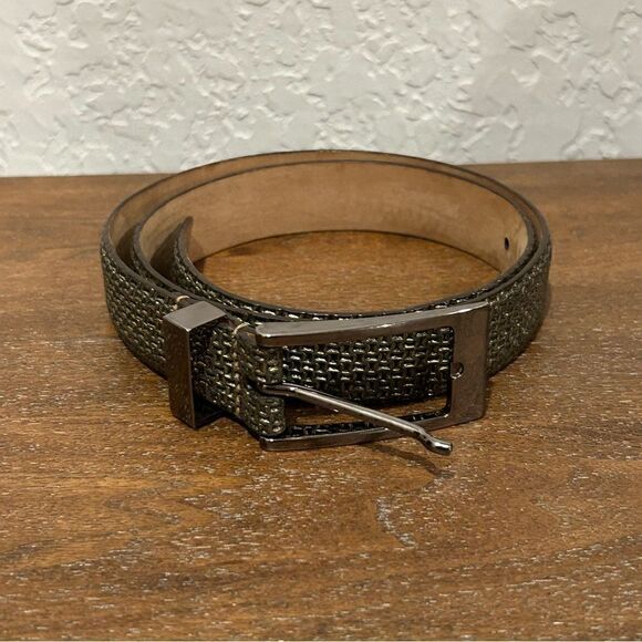 WCM New York Italian Calfskin Buckle Belt - Picture 1 of 5